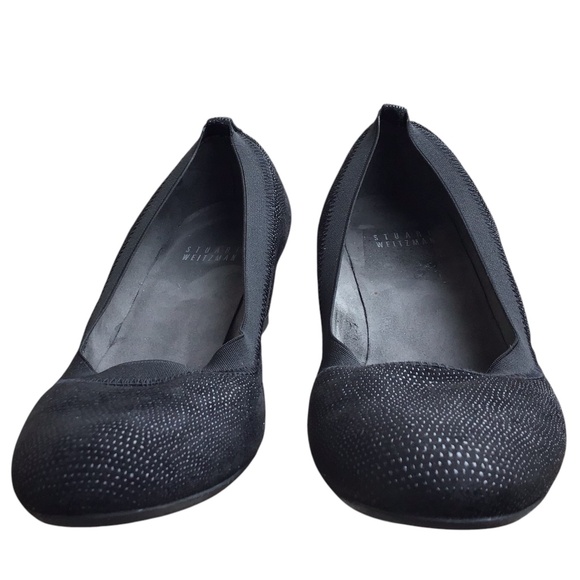 Stuart Weitzman Black Wedge Heels - Picture 10 of 15